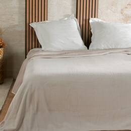 Dessus De Lit en Polyester beige 240x260 cm