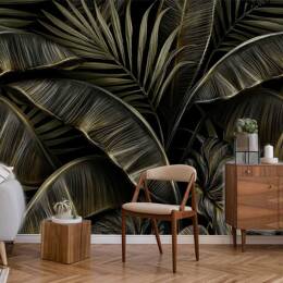 Papier peint motif feuilles palmes 312x270cm