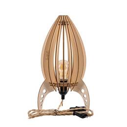 Lampe à poser bois fsc h35cm bois