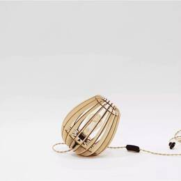 Lampe de table bois naturel