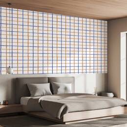Papier peint carreaux retour 52x1000 cm
