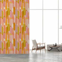 Papier peint patchwork pastel 156x270 cm