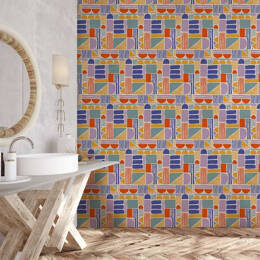 Papier peint formes d'étude 156x270 cm