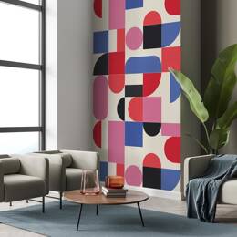 Papier peint rose 156x270 cm