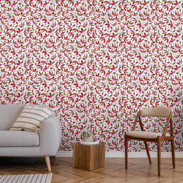 Papier peint tilleul prune 52x1000 cm
