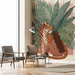 Papier peint femme de la savane 208x270 cm