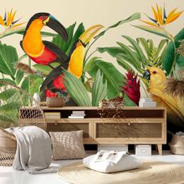 Papier peint jardin d'oiseaux 364x270 cm
