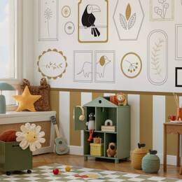 Papier peint panoramique enfant petits explorateurs jaune 375x250cm-ma