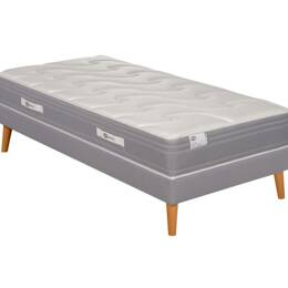 Ensemble 90x190 Matelas ressorts ensachés mi-ferme H25 + sommier