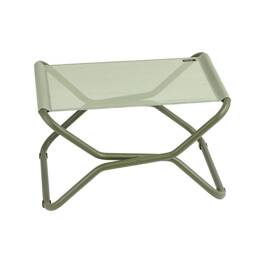 Repose-pieds pliant en acier vert L51xl66xH35