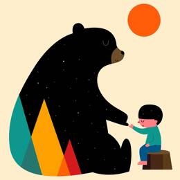 Tableau enfant promesse imprimé sur toile 40x60 cm
