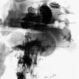 Tableau contemporain jeu sauvage imprimé sur toile 60x90 cm