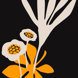 Tableau fleurs colchiques imprimé sur toile 60x90 cm