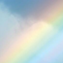 Tableau arc en ciel pastel imprimé sur toile 90x60 cm
