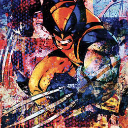 Tableau Wolverine street imprimé sur toile 60x90 cm