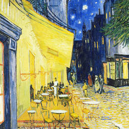 Tableau le café Arles par Vincent Van Gogh imprimé sur toile 40x60 cm