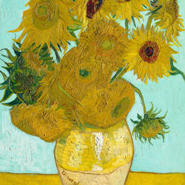 Tableau  Van Gogh les tournesols imprimé sur toile 40x60 cm