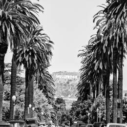 Tableau photo Los Angeles route Beachwood imprimé sur toile 60x90 cm
