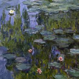 Tableau les Nymphéas de Claude Monet imprimé sur toile 60x40 cm