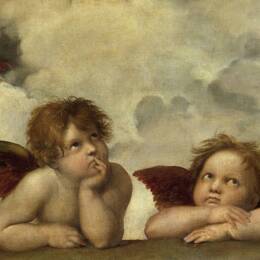 Tableau de la Chapelle Sixtine par Raphael imprimé sur toile 60x40 cm