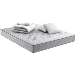 Matelas 140x200, ensachés, ferme, H23 + 2 oreillers + couette