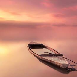 Tableau bateau coulé impression sur verre acrylique 120x80 cm
