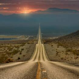 Tableau roadtrip impression sur verre acrylique 120x80 cm