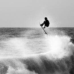 Tableau surf hossegor impression sur verre acrylique 120x80 cm
