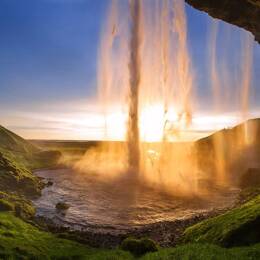 Tableau seljalandsfoss toile imprimée 120x80 cm