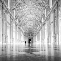 Tableau d'art galerie des glaces toile imprimée 120x80 cm