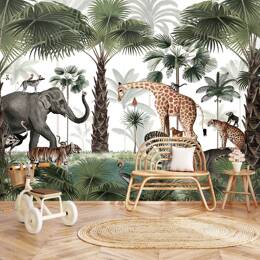 Papier peint salut de la savane 364x270 cm