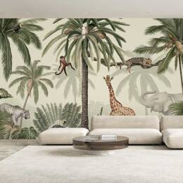Papier peint petit monde de la savane 364x270 cm