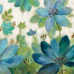 Tableau de fleurs fleur de paon  imprimé sur toile 90x60 cm