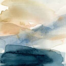 Tableau d'art bande d'aquarelle  imprimé sur toile 90x60 cm