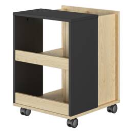 Caisson de rangement mobile effet bois châtaignier