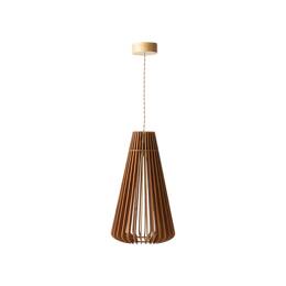 Suspension 8W effet bois noyer