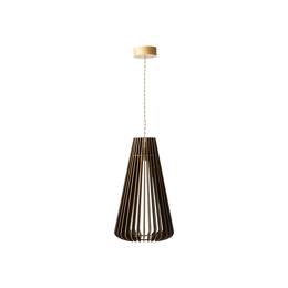 Suspension 8W effet bois chocolat