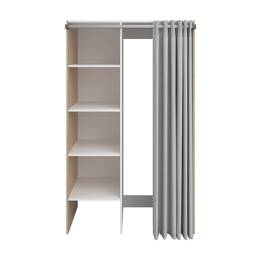 Meuble machine à laver effet bois