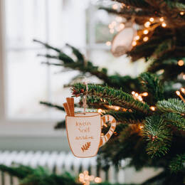 Les suspensions de Noël en bois à personnaliser