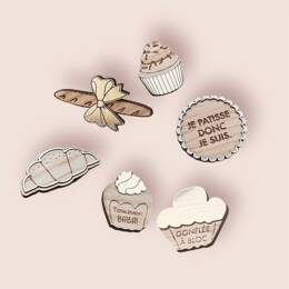 Pin's: les Gourmands en bois