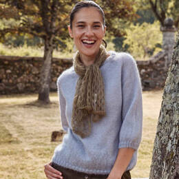 Carre en mohair et soie