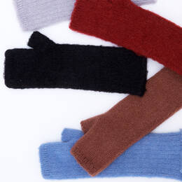 Mitaines laine mohair sans doigts