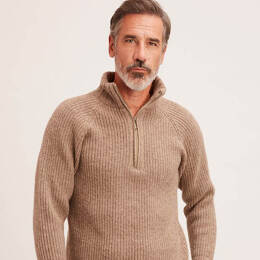 Pull en laine merinos camionneur pour homme