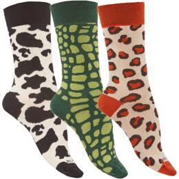 Chaussettes en coton bio animales