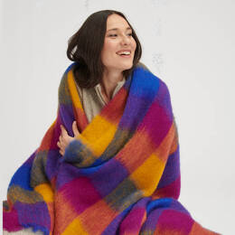 Grand plaid laine mohair écossais