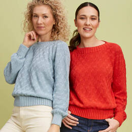 Pull manches longues lin et coton bio/seacell pour femme