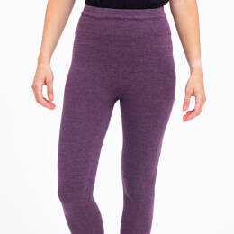 Leggings en laine merinos et soie femme pensee