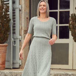 Robe en lin, coton et seacell