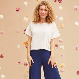 Pantalon ample en lin et coton bio/seacell