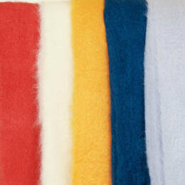 Plaid laine mohair uni